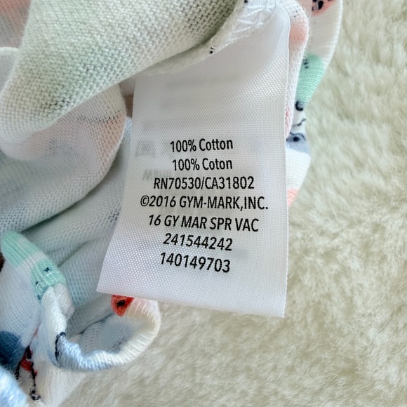 2016 Gymboree Seahorse Print Romper - 6/12 Months - Picture 6 of 7